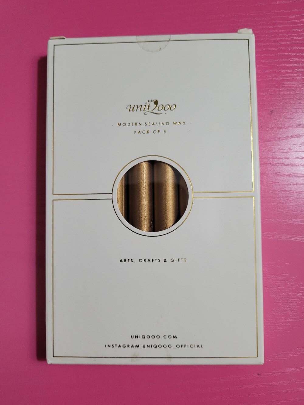 Uniqooo Low Temp Glue Gun Sealing Wax Sticks in Antique Gold 8 Sticks (0978/982)